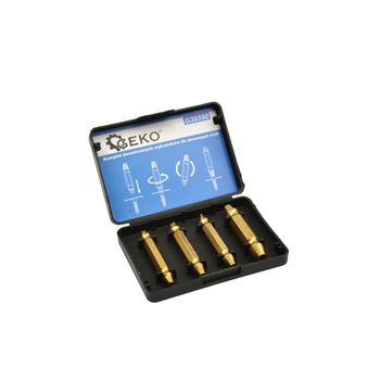 Set 4 extractoare cu doua capete pentru suruburi rupte geko g38590