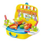 Set de joaca pentru copii model bucatarie in valiza fotografia produsului