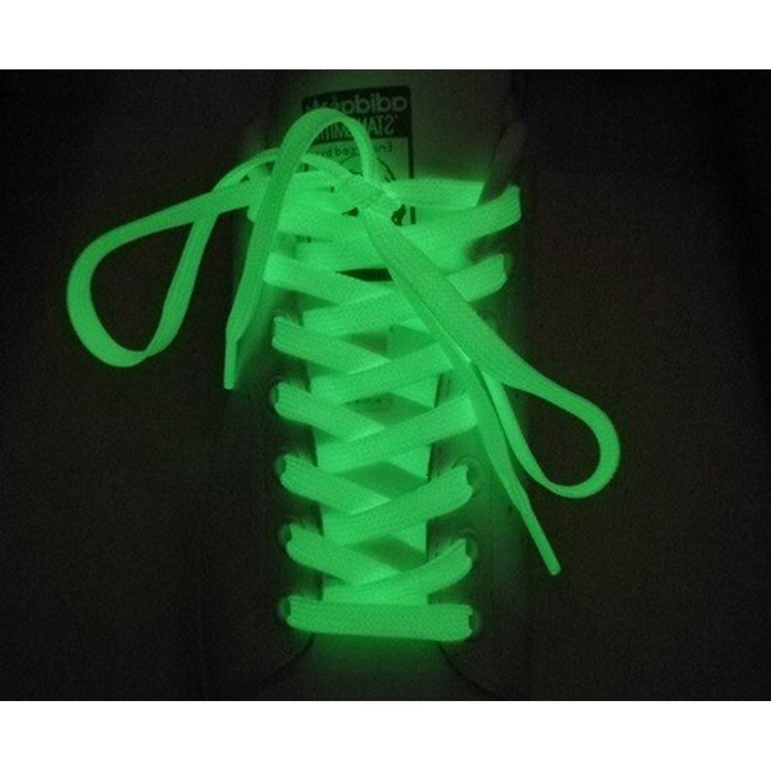 Sireturi fosforescente model sport, 100 cm, verde fotografia produsului