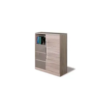 Comoda dome dy2, culoare sonoma, 85x105x42 cm
