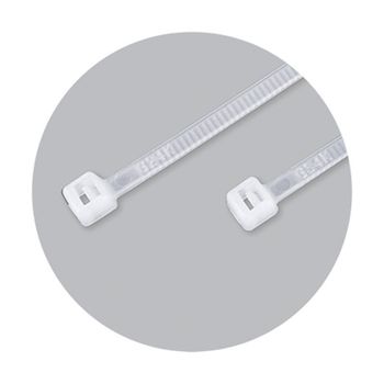 Set coliere albe plastic benman 70773 250mmx48mm 100pcs