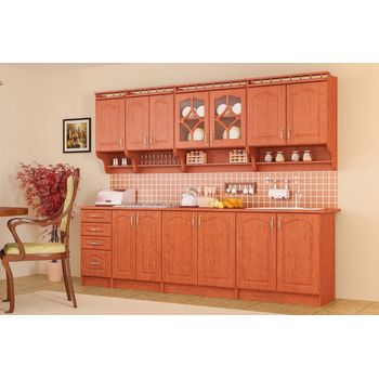 Set bucatarie korona mebel , 260x60x200cm, calvados