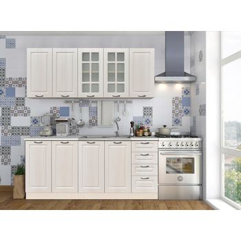 Set bucatarie, praga 2.0m mdf, 200x60x200cm, frasin