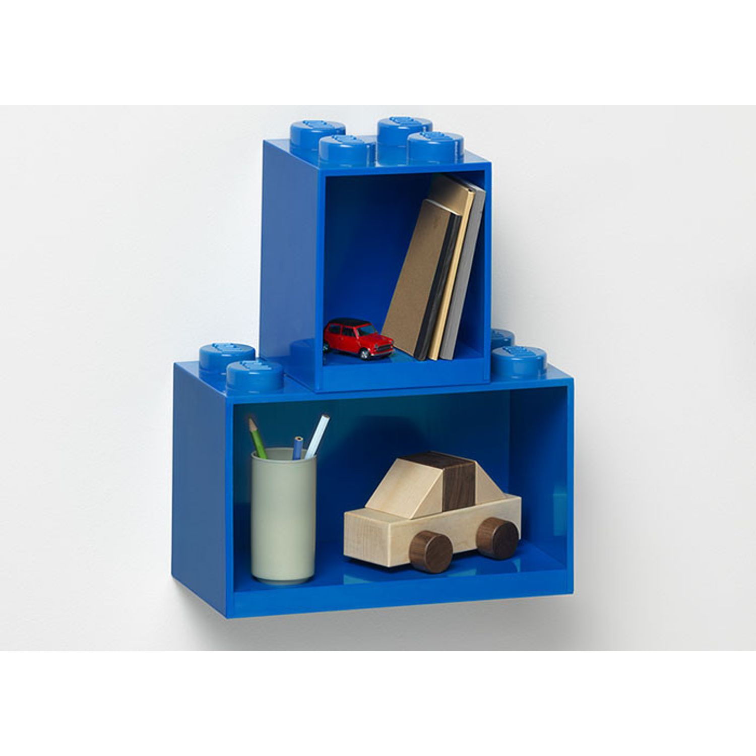 Set 2 rafturi Caramida LEGO - Albastru fotografia produsului