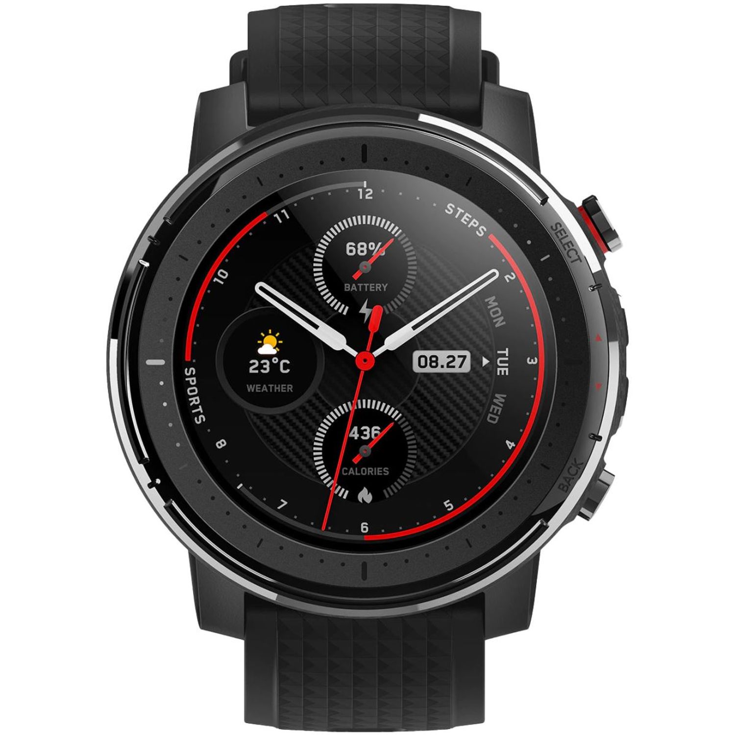 Smartwach Amazfit Stratos 3 Black fotografia produsului