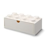 Sertar de birou LEGO 2x4 alb fotografia produsului