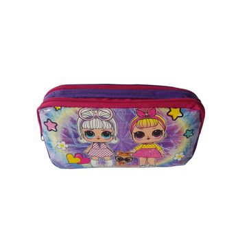 Penar cu desen FETITE, 2 fermoare 10 x 21 x 7 cm