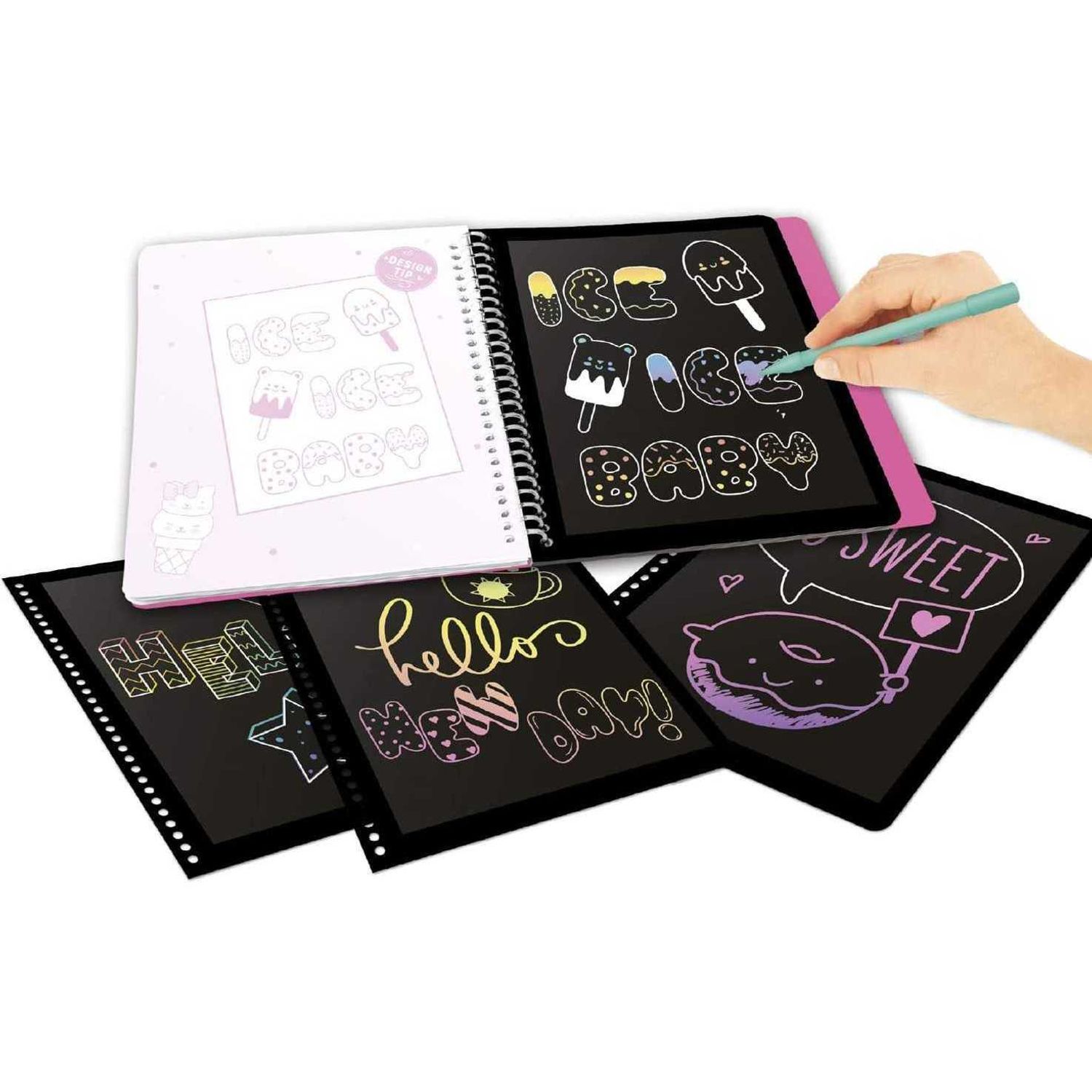 Carte Magic Scratch Hand Lettering Top Model Depesche PT11113 fotografia produsului View 3 L