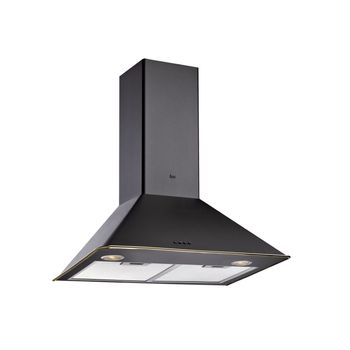 Hota semineu conica, teka dos 60.1 anthracite, capacitate maxima extractie 603 m³/h, 3 trepte putere, negru