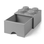 Sertar de birou LEGO 2x2 gri fotografia produsului View 2 S