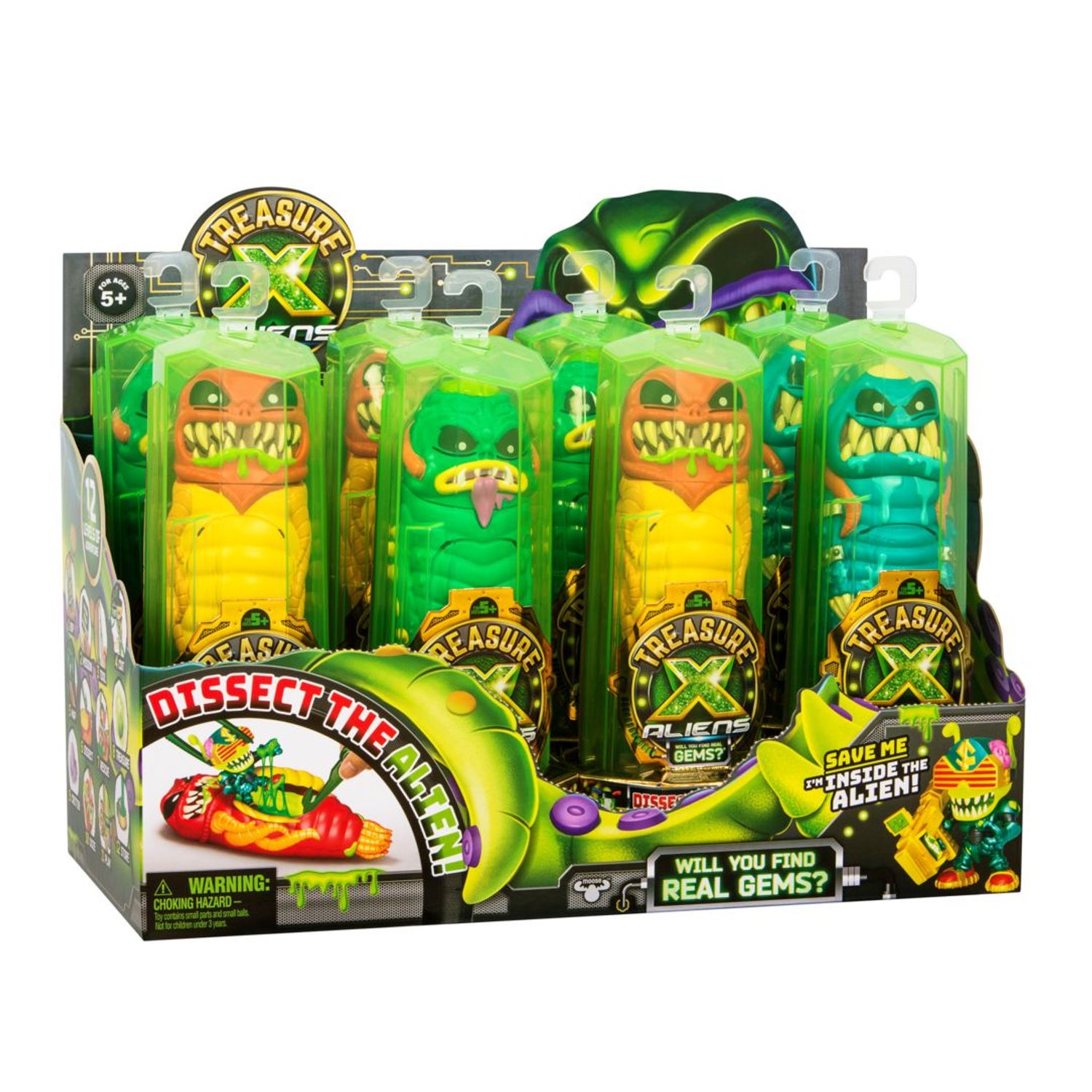 Set figurine Treasure X Alien Hunters - Verde fotografia produsului View 2 L