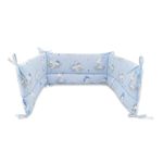 Qmini - Aparatoare patut 120x60 cm, Teddy Bears On Clouds Blue fotografia produsului View 2 S