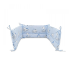 Qmini - Aparatoare patut 120x60 cm, Teddy Bears On Clouds Blue fotografia produsului