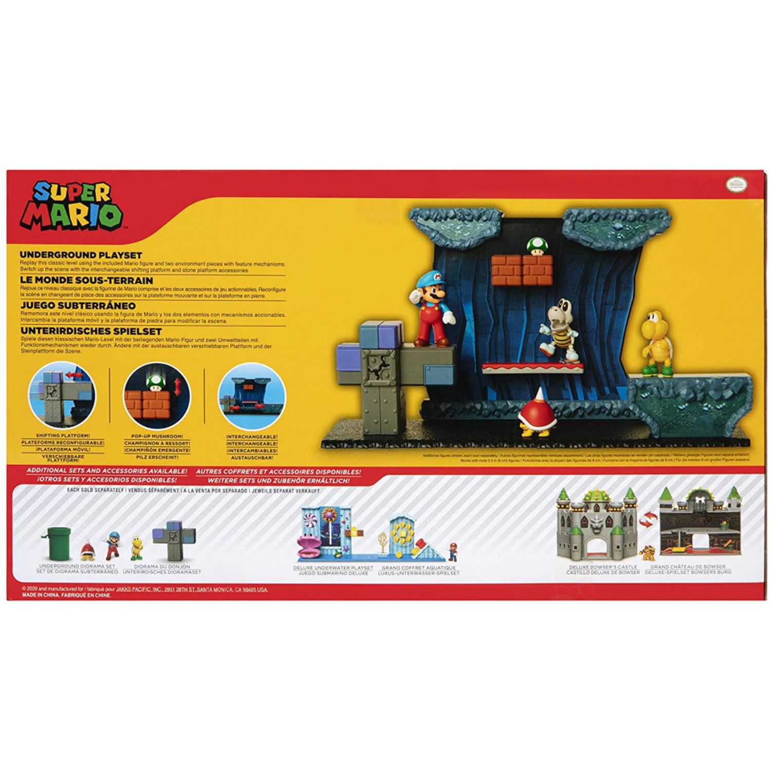 Set de joaca Underground Super Mario Nintendo fotografia produsului View 3 L