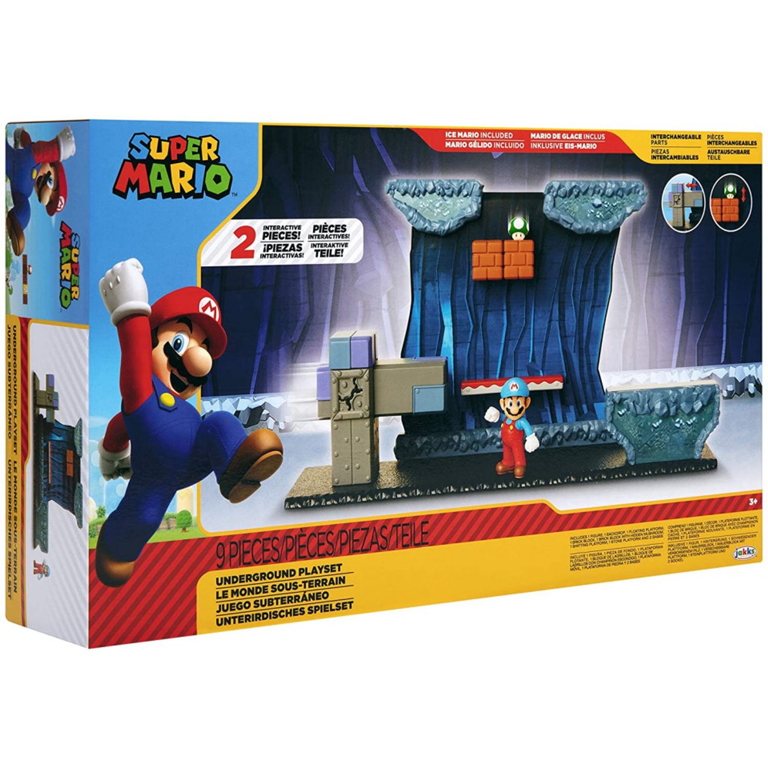 Set de joaca Underground Super Mario Nintendo fotografia produsului