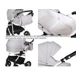 Carucior 3 in 1 Baby Merc Zippy Q - ZQ160C - Cadru Alb fotografia produsului View 5 S