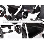 Carucior 3 in 1 Baby Merc Zippy Q - ZQ160C - Cadru Alb fotografia produsului View 2 S