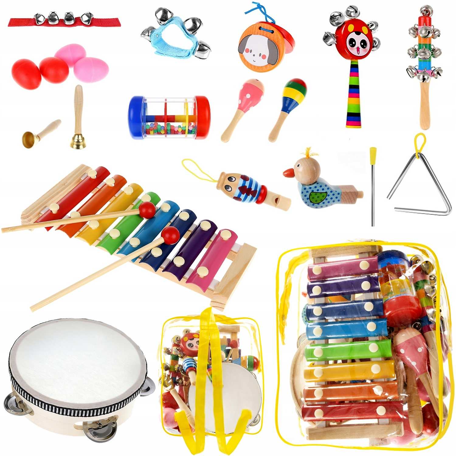 Set 24 jucarii muzicale lemn Kruzzel MY17719 fotografia produsului View 2 L