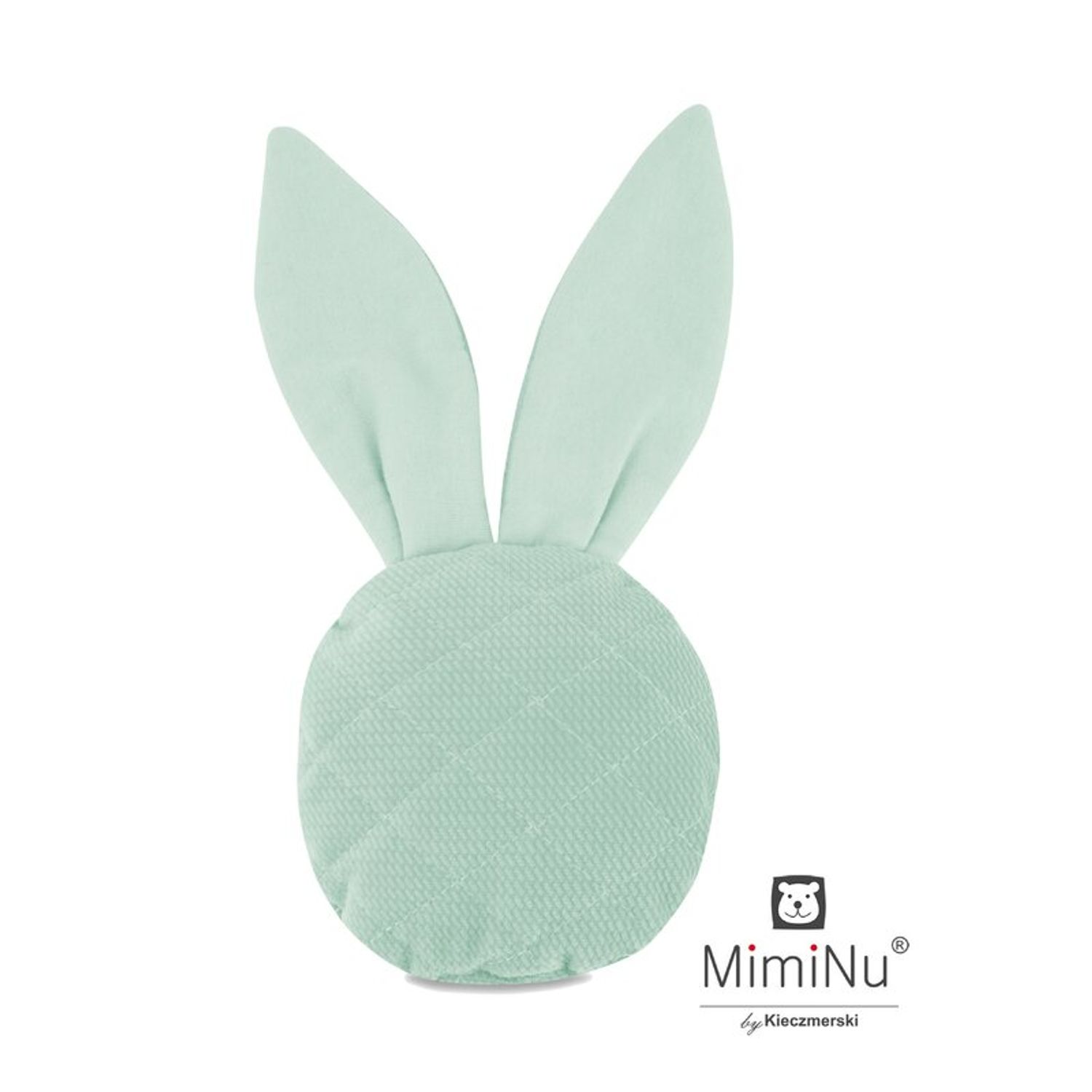 MimiNu - Jucarie din catifea matlasata, Mini Bunny, Mint fotografia produsului View 2 L