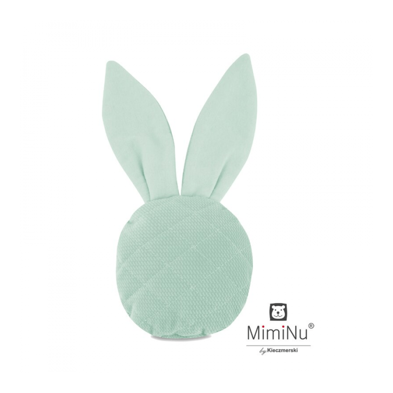 MimiNu - Jucarie din catifea matlasata, Mini Bunny, Mint fotografia produsului