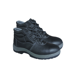 Ghete de protectie top strong, marimea 45, piele naturala de vitel, bombeu metalic 130191