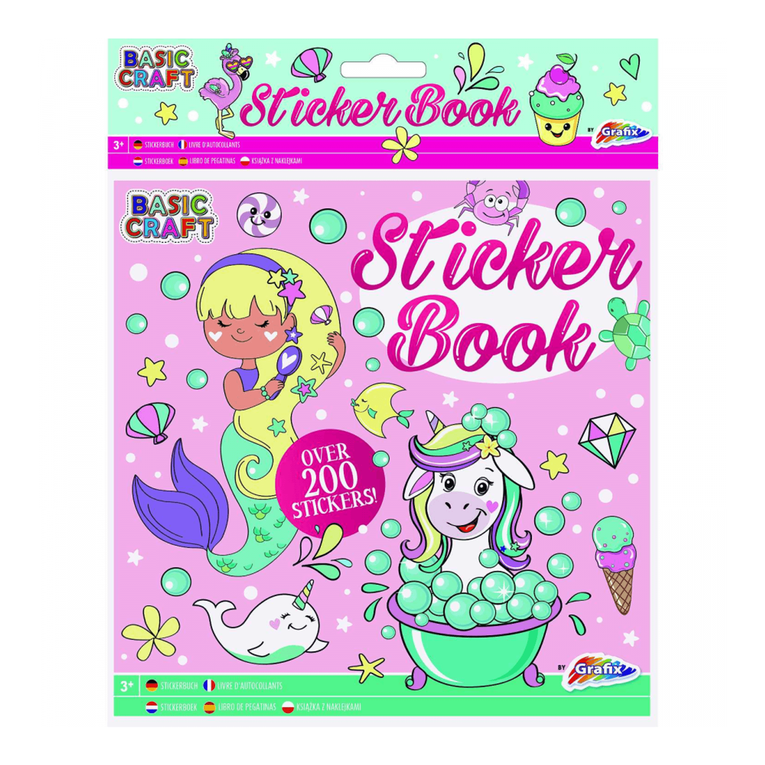 Carte stickere 21x21 cm, 9 pag Grafix GR100059 fotografia produsului