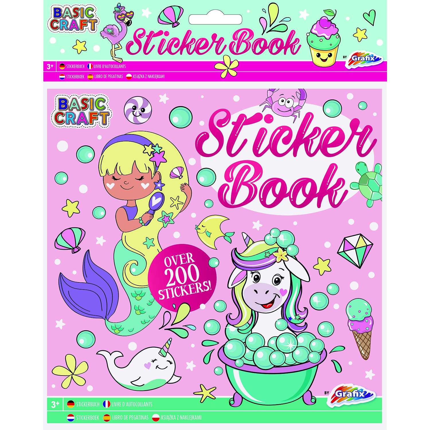 Carte stickere 21x21 cm, 9 pag Grafix GR100059 fotografia produsului View 2 L