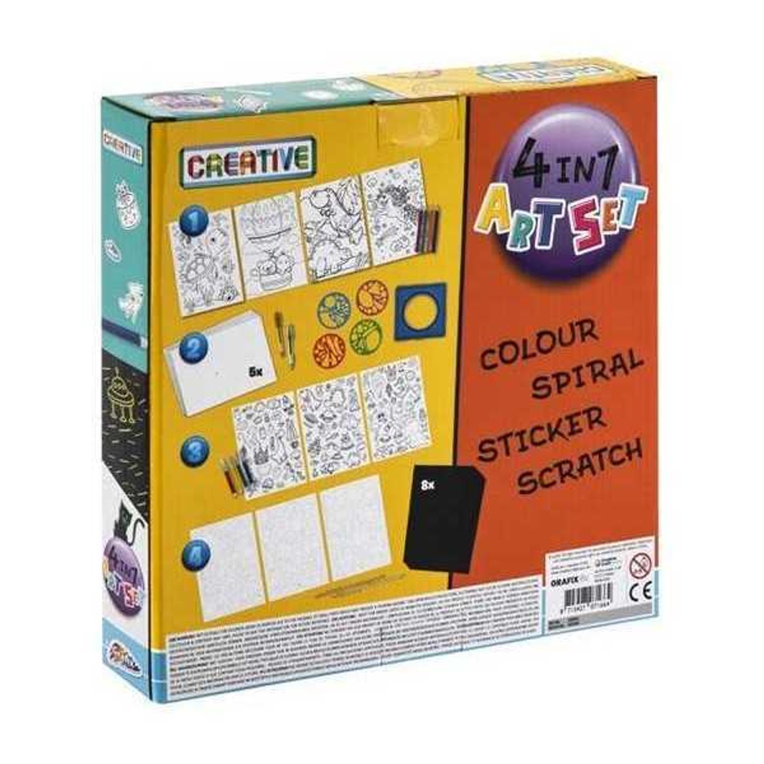 Set creativ 4 in 1 Art Set Grafix GR220011 fotografia produsului View 3 L