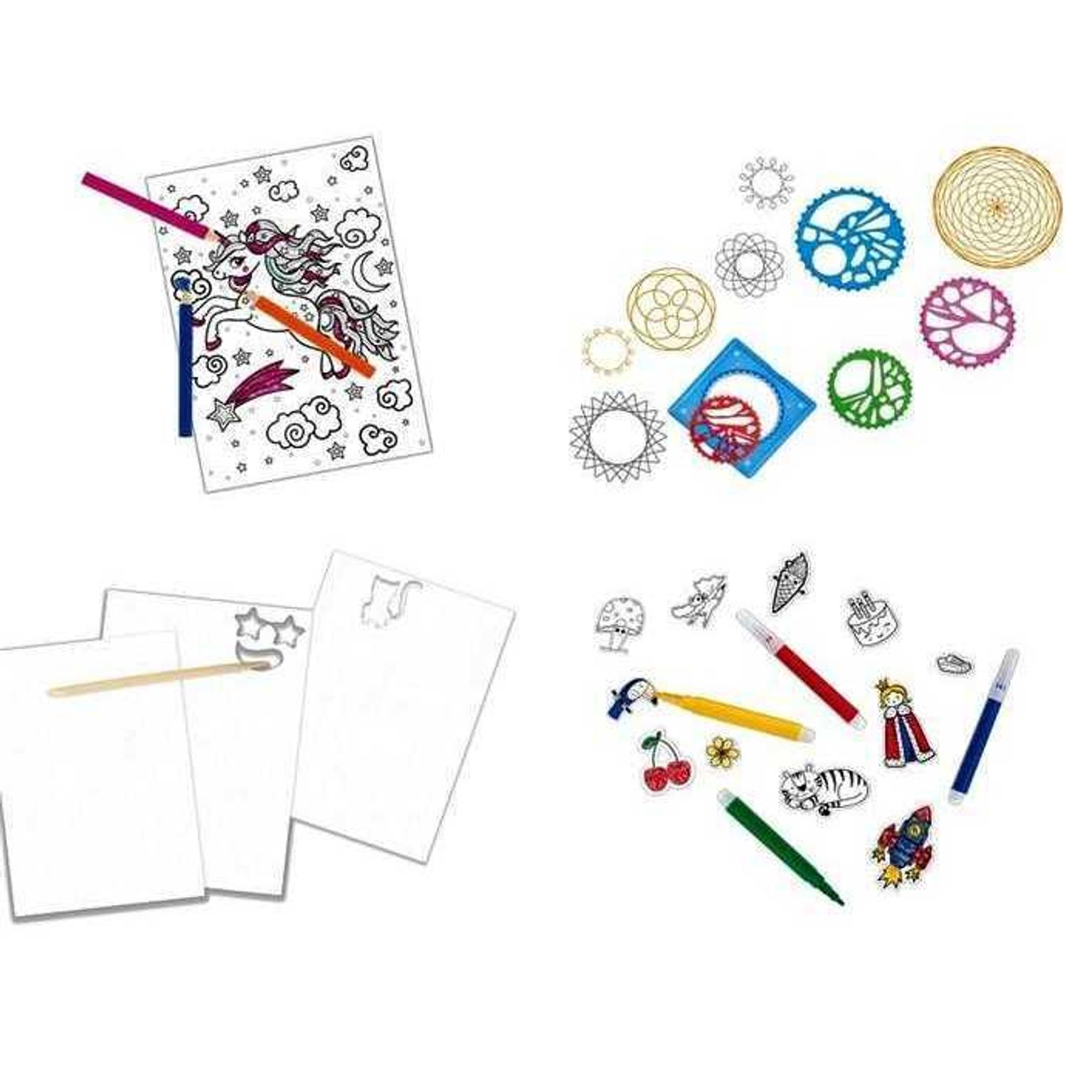 Set creativ 4 in 1 Art Set Grafix GR220011 fotografia produsului View 4 L