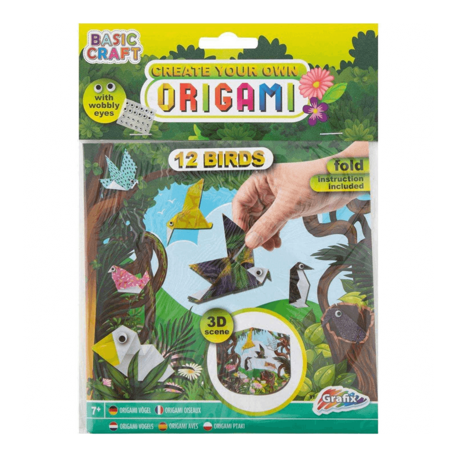 Kit Origami 12 foi cu 24 ochi mobili Grafix GR100050 fotografia produsului