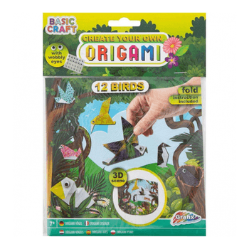 Kit Origami 12 foi cu 24 ochi mobili Grafix GR100050 elefant 2022