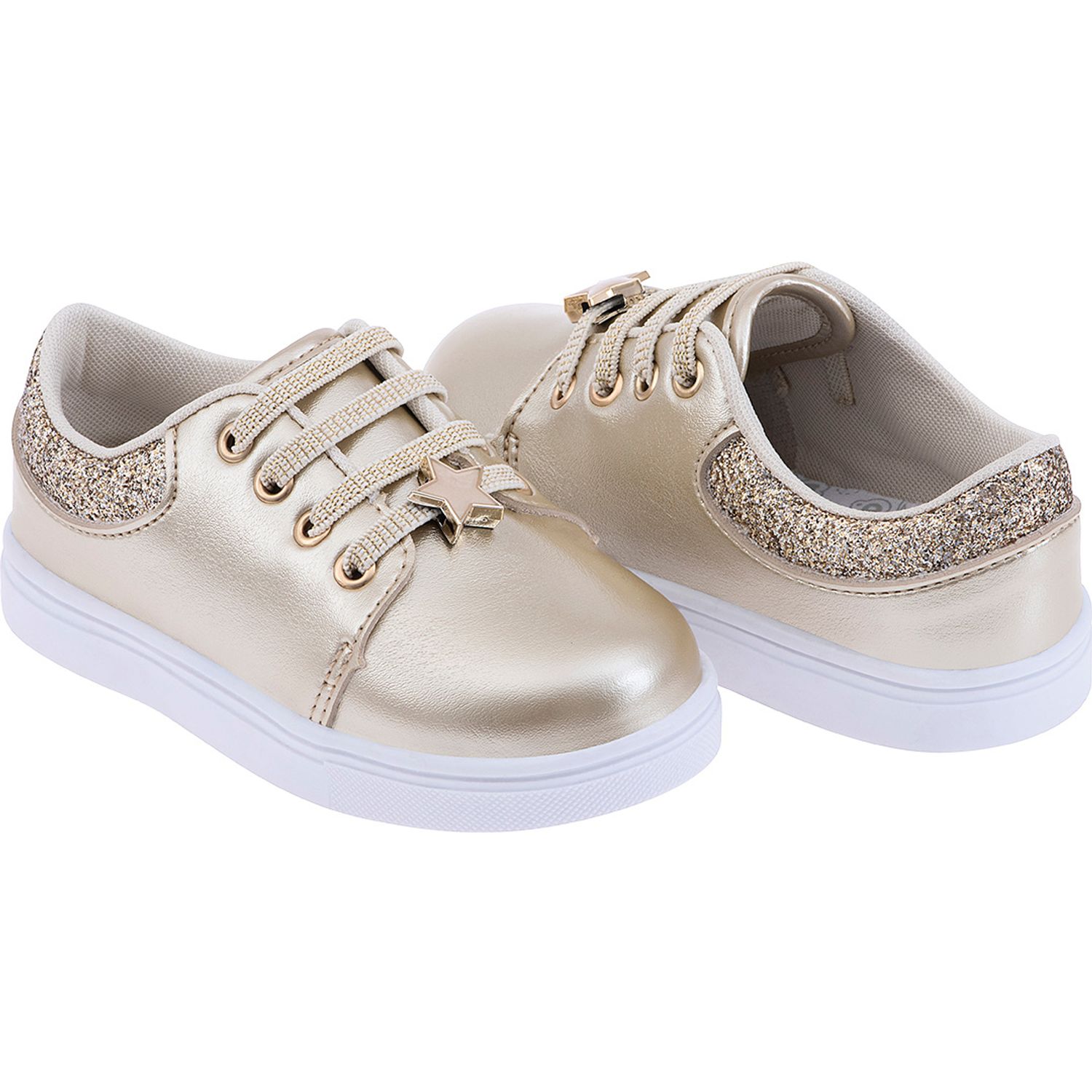 Pantofi fetite cu steluta Pimpolho PP33485_Auriu_25 fotografia produsului View 3 L