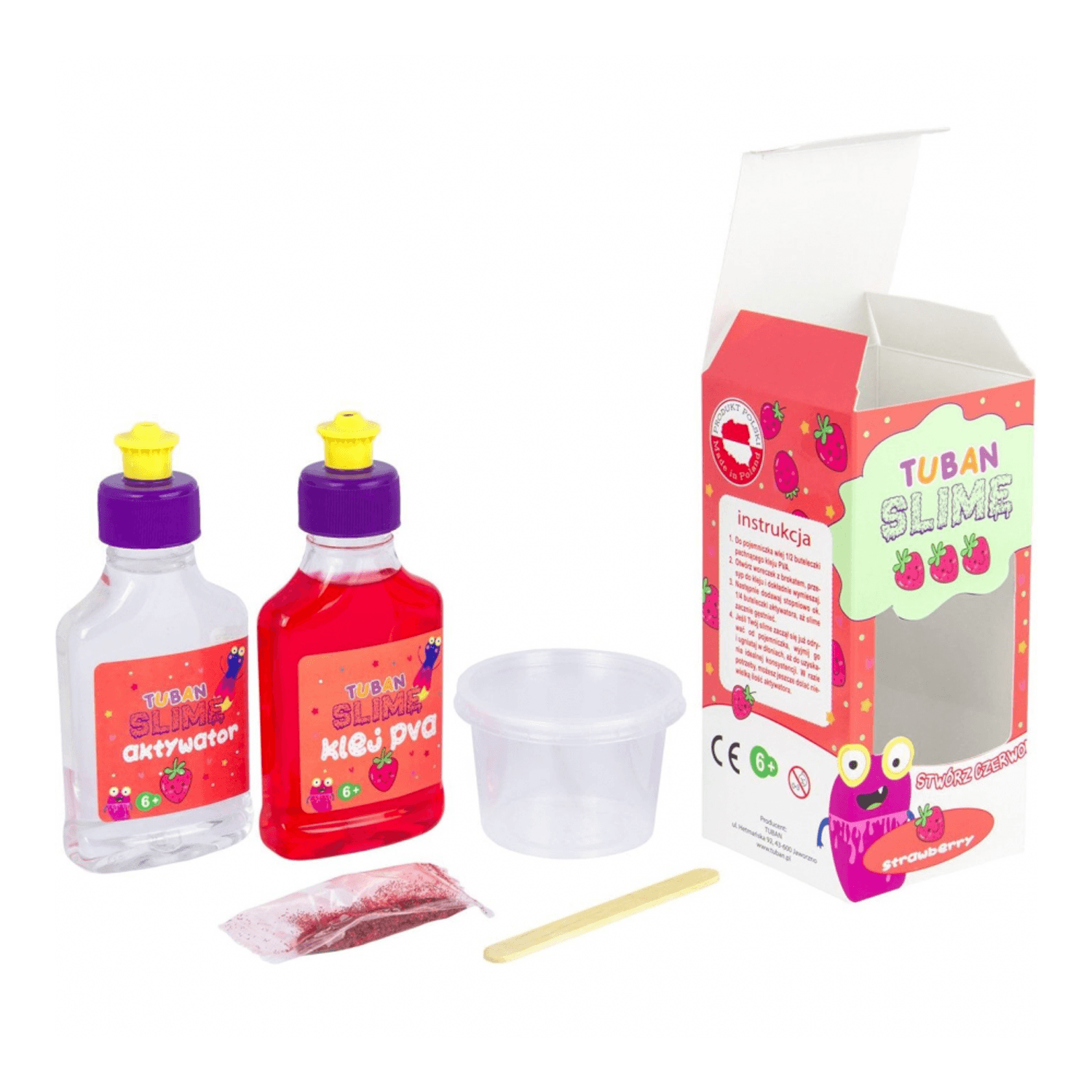 Slime Set DIY &acirc; Capsuna Tuban TU3139 fotografia produsului