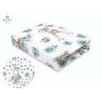 MimiNu - Cearceaf cu elastic, 120X60 cm, Sweet Deer Mint fotografia produsului View 2 S