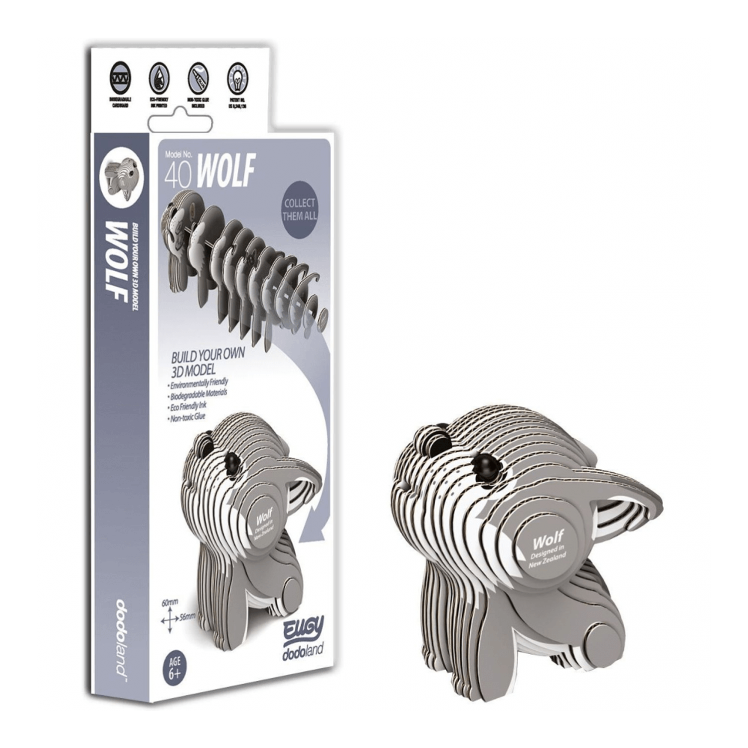 DIY Animale 3D Eugy Lup Brainstorm Toys D5008 fotografia produsului