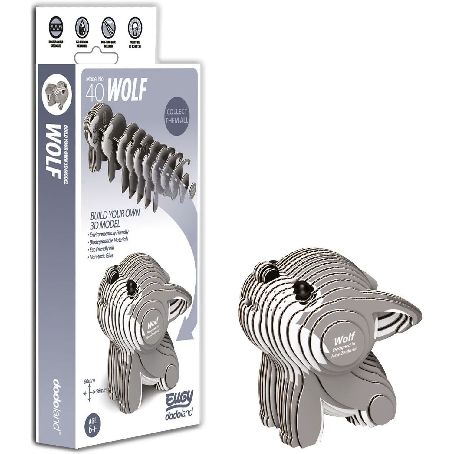 DIY Animale 3D Eugy Lup Brainstorm Toys D5008 fotografia produsului View 2 L