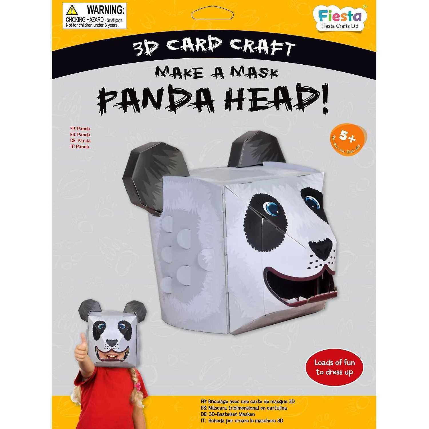 Masca 3D Panda Fiesta Crafts FCT-3041 fotografia produsului View 7 L