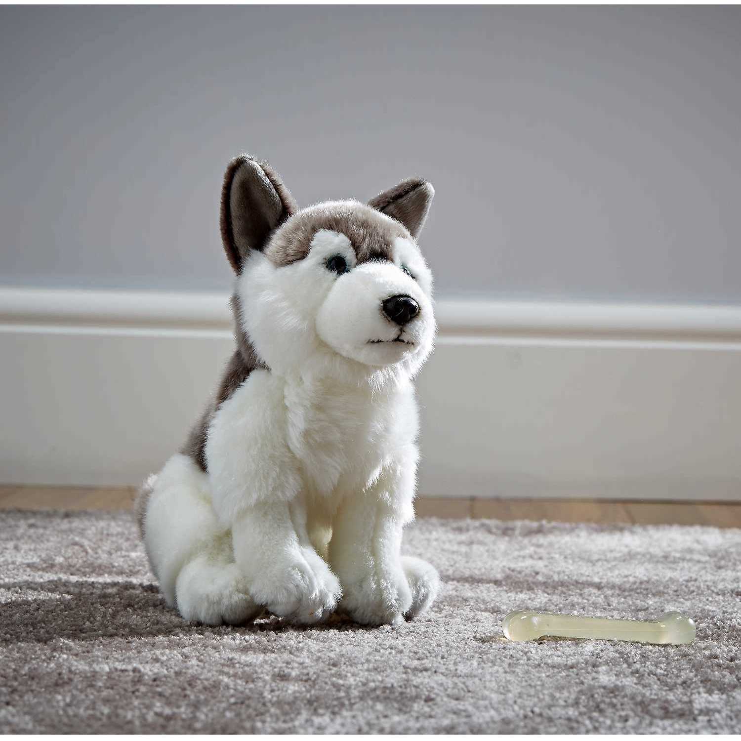 Catelus de plus Husky 24 cm Living Nature KCAN461 fotografia produsului View 3 L