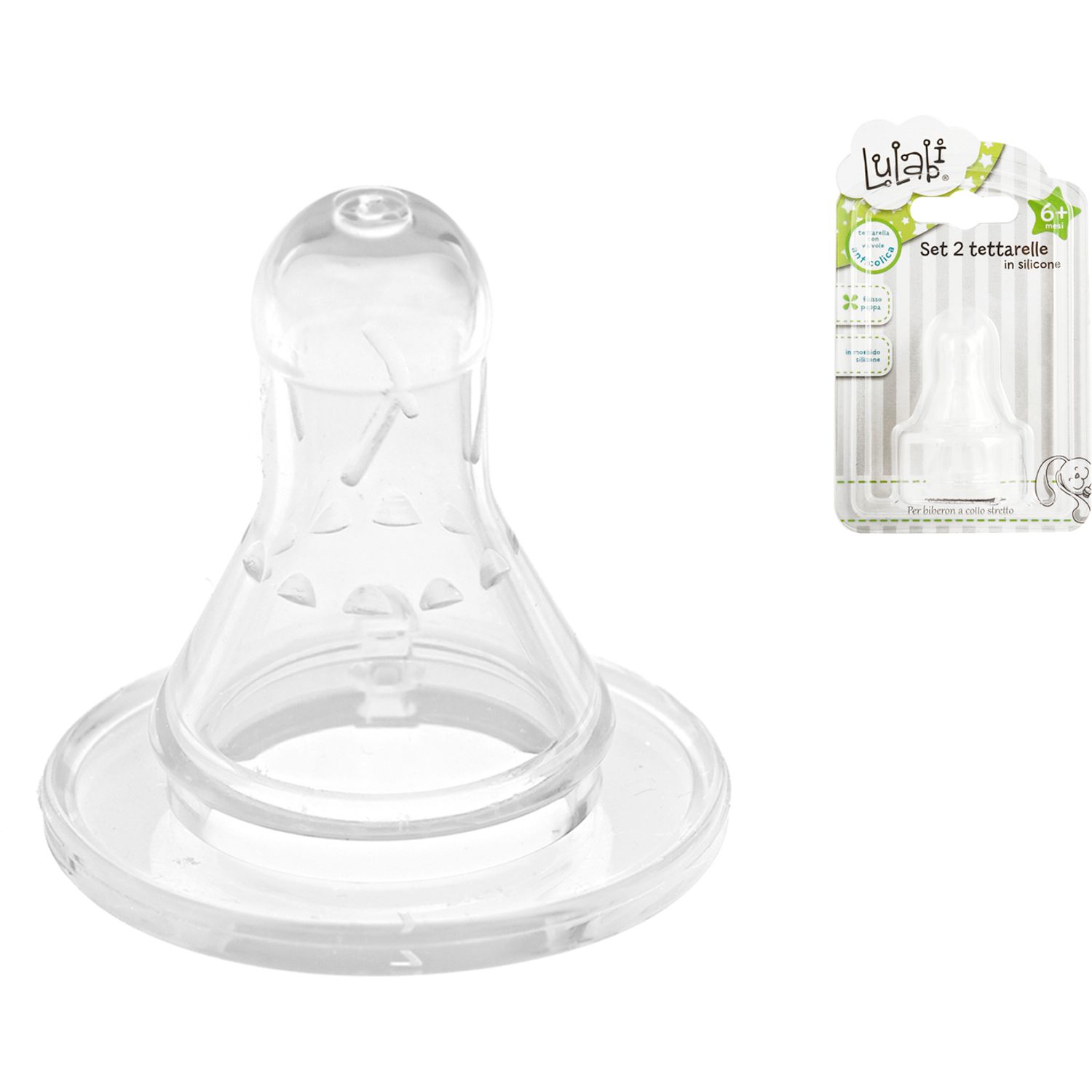 Set tetine de silicon cu flux variabil Lulabi 8090004 fotografia produsului View 3 L