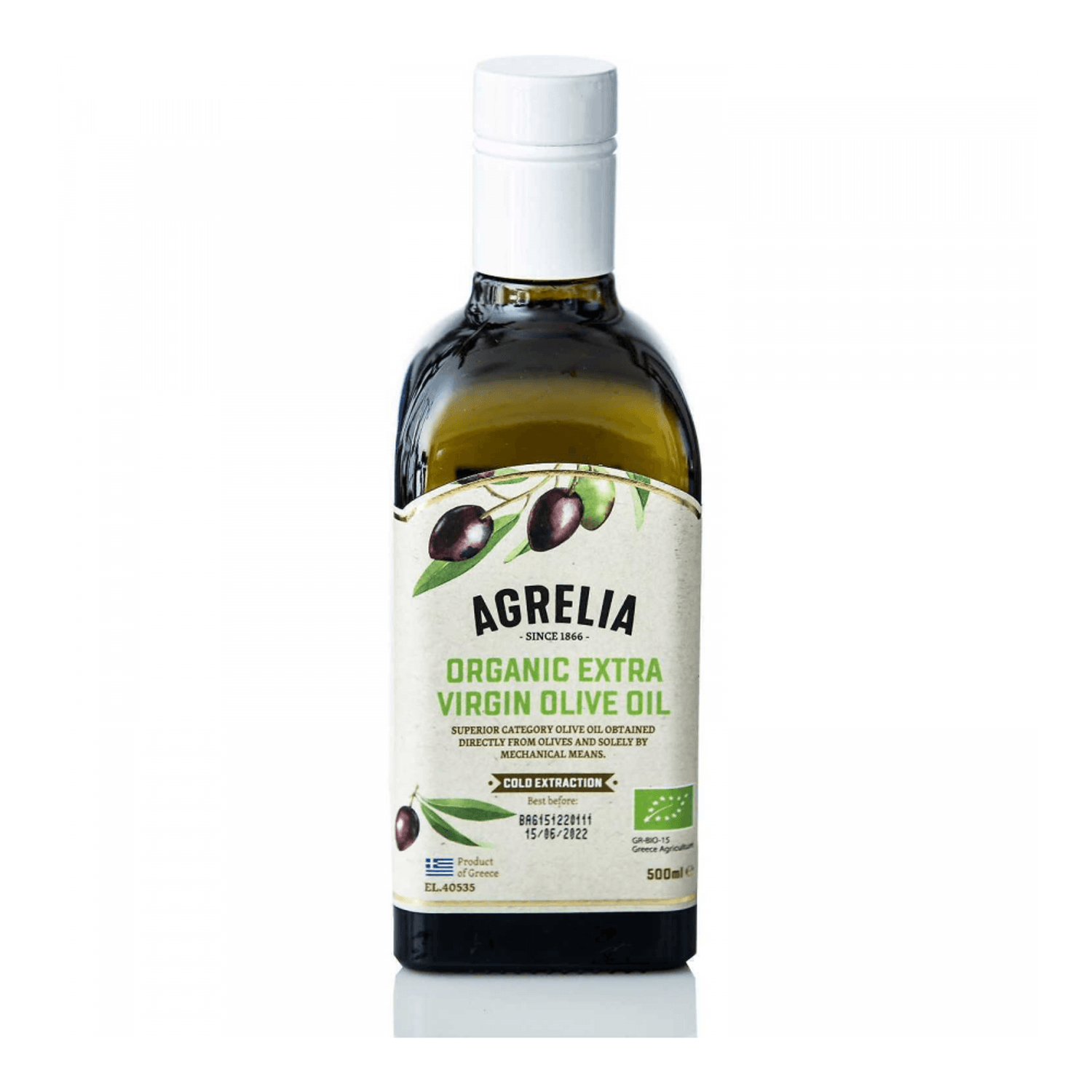 Ulei extravirgin Organic Agrelia 500ML Cretan Mill EG031 fotografia produsului
