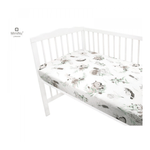 MimiNu - Cearceaf cu elastic, 120X60 cm, Australian Animals Beige fotografia produsului