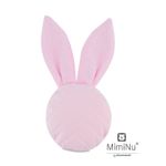 MimiNu - Jucarie din catifea matlasata, Mini Bunny, Pink fotografia produsului View 2 S