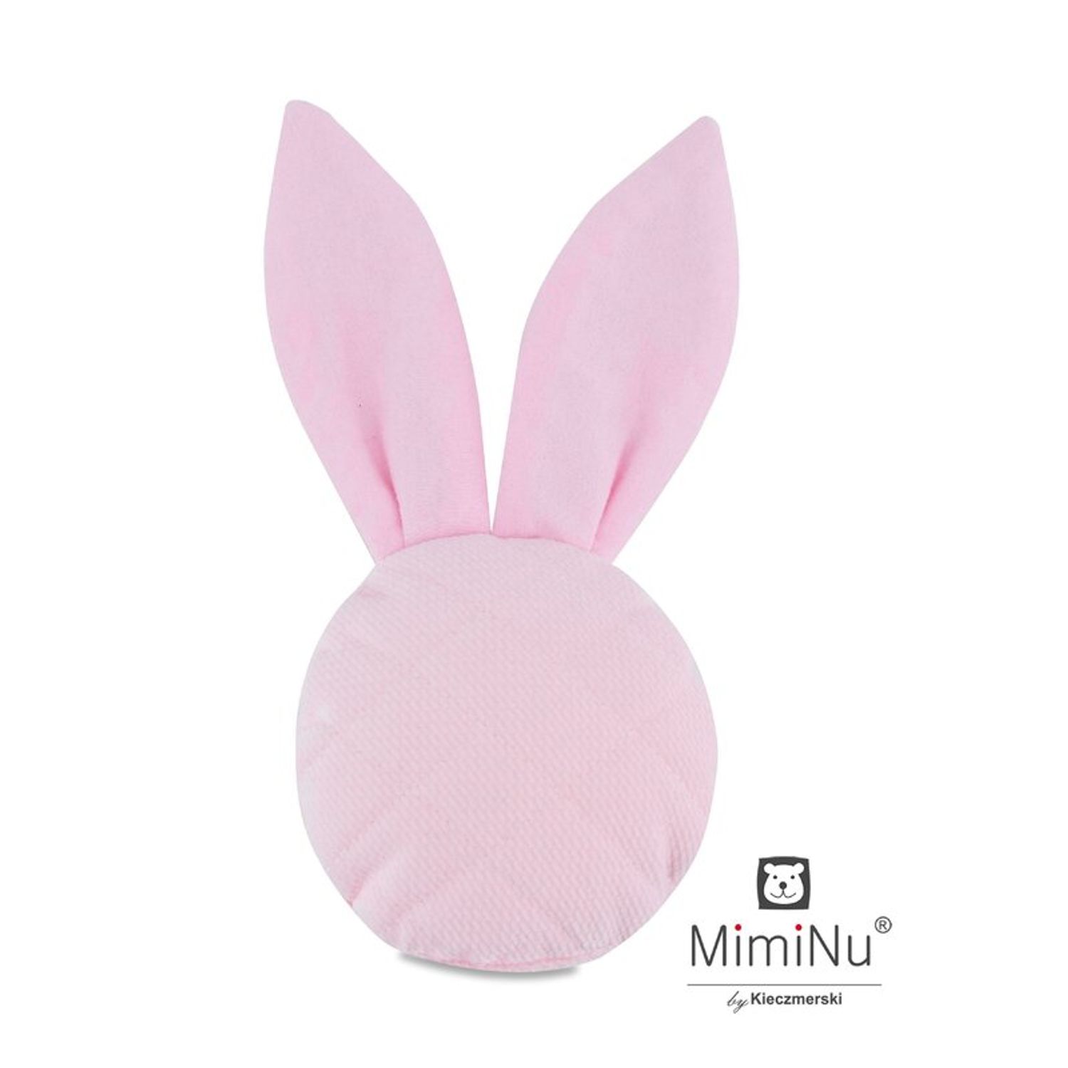 MimiNu - Jucarie din catifea matlasata, Mini Bunny, Pink fotografia produsului View 2 L