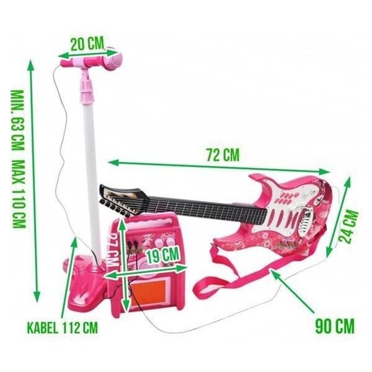Set chitara, amplificator si microfon Iso Trade MY17462 fotografia produsului View 4 L
