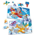 Set 2 Puzzle-uri Avioane, 13 piese Larsen LRU7 fotografia produsului View 3 S