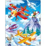 Set 2 Puzzle-uri Avioane, 13 piese Larsen LRU7 fotografia produsului View 2 S