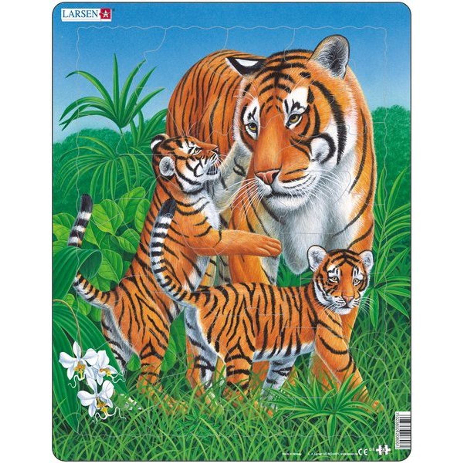 Puzzle Tigru, 23 Piese Larsen LRD6 fotografia produsului View 2 L