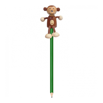 Creion cu figurina lemn Maimutica Fiesta Crafts FCP-5071