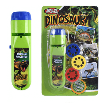 Lanterna proiector cu 3 diapozitive dino bambinice bn015