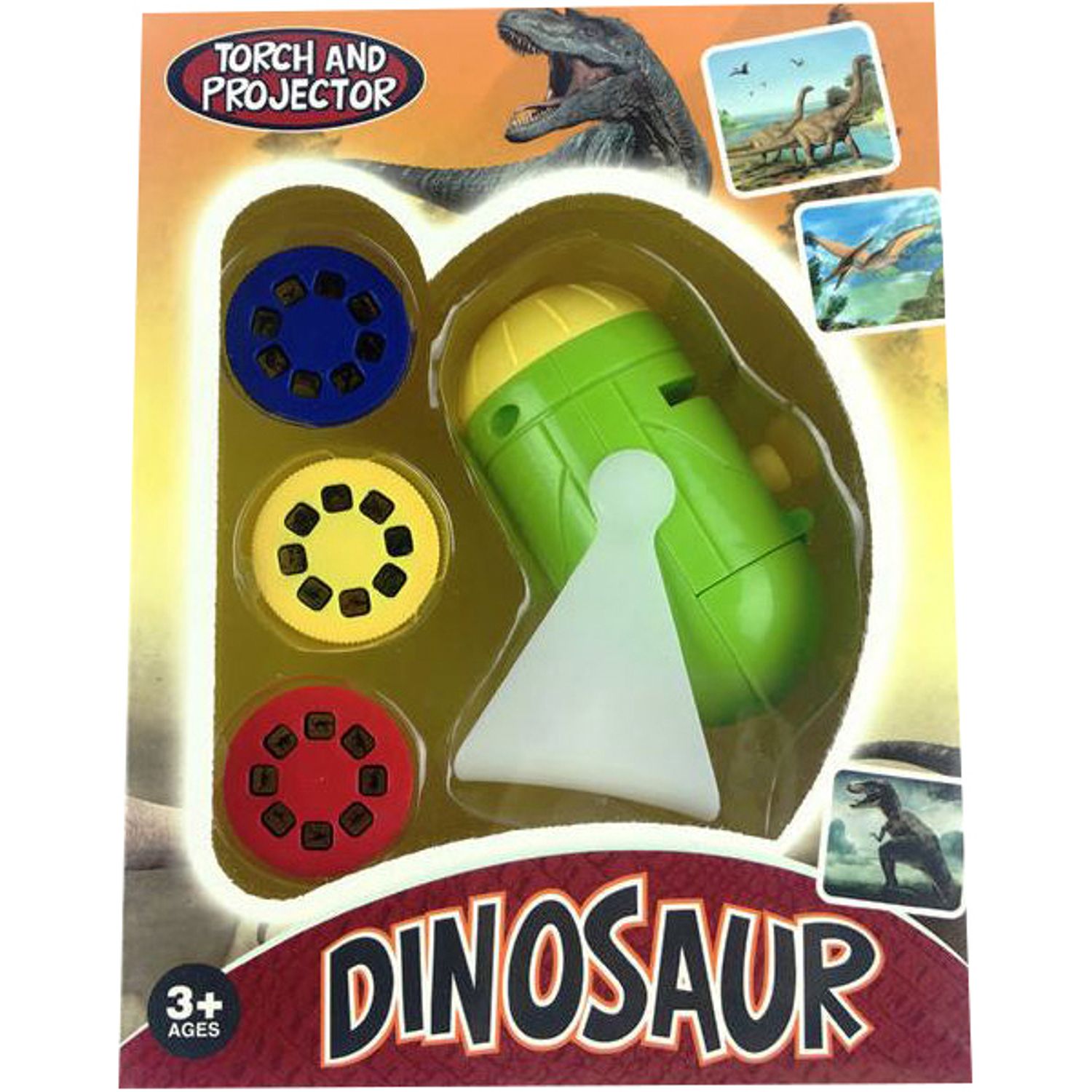 Proiector cu suport, 3 diapozitive Dino Bambinice BN024 fotografia produsului View 2 L